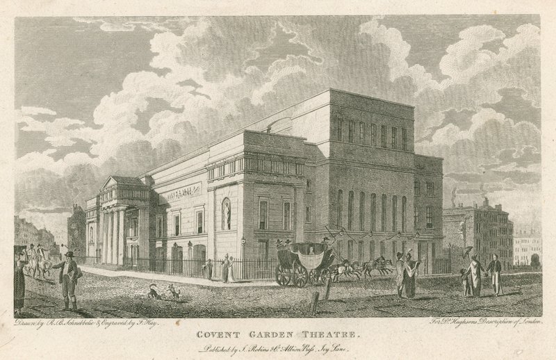 Covent Garden Theater, Westminster, London von Robert Blemell Schnebbelie