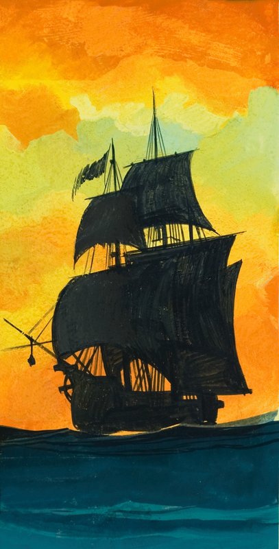 Segelschiff von Ron Embleton
