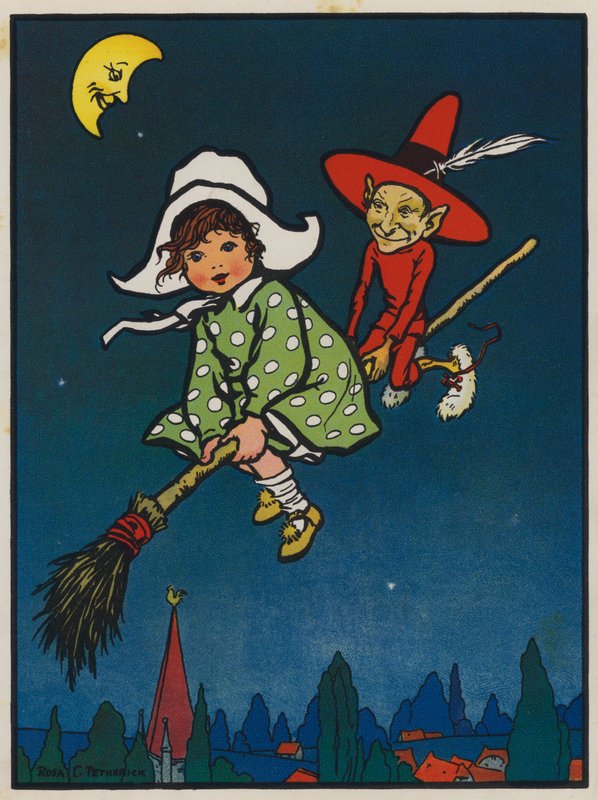 Marjorie und der rote Elf (Farblithografie) von Rosa Clementina Petherick