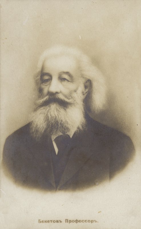 Nikolay Beketov, russischer Physikochemiker, späte 19. oder frühe 20. Jahrhundert von Russian Photographer