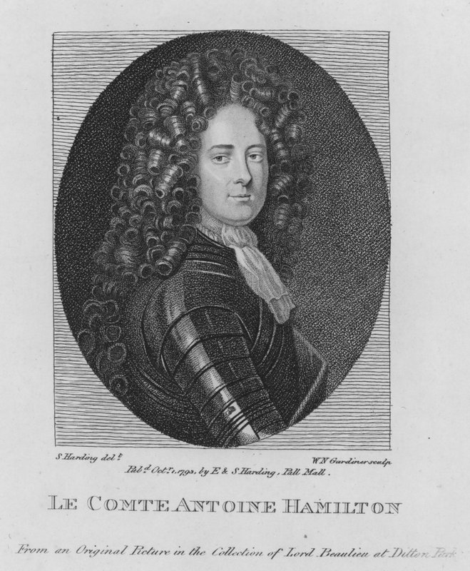 Graf Antoine Hamilton (Gravur) von S. (after) Harding