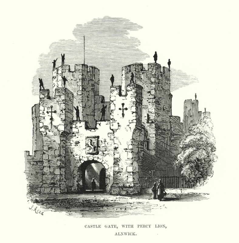 Schlosstor, mit Percy Löwe, Alnwick von Samuel Read