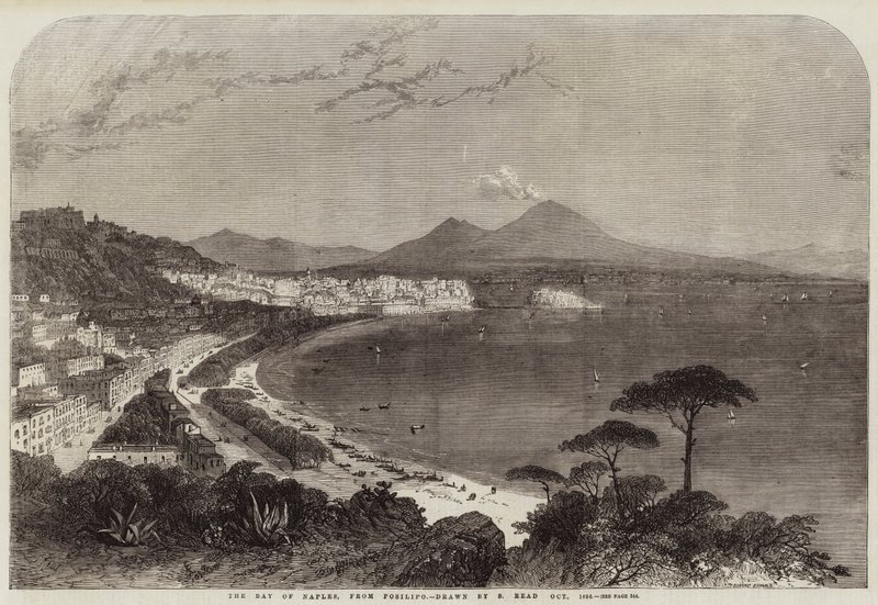 Die Bucht von Neapel, von Posilipo von Samuel Read