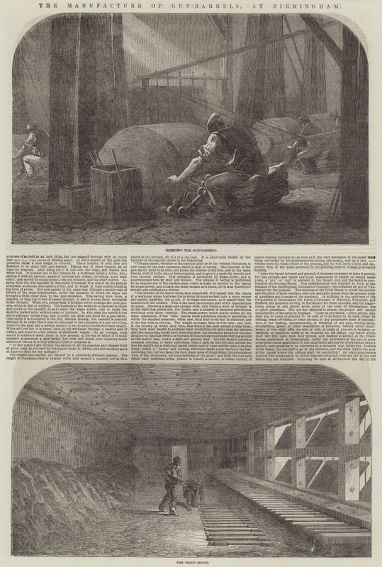 Die Herstellung von Gewehrläufen in Birmingham von Samuel Read