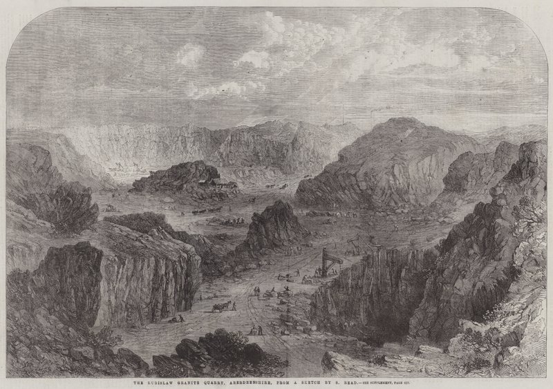 Der Rubislaw-Granitsteinbruch, Aberdeenshire von Samuel Read