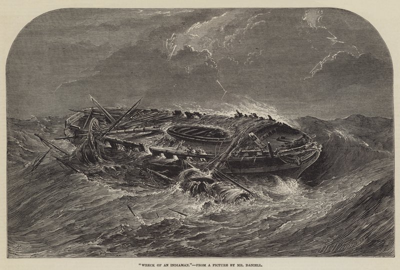 Wrack eines Ostindienfahrers von Samuel Read