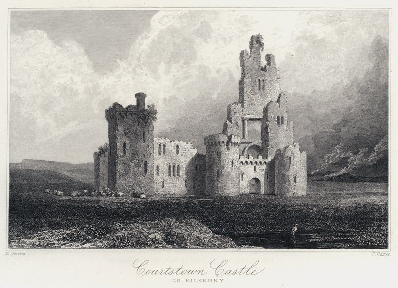 Courtstown Castle, Co Kilkenny (Gravur) von Samuel (after) Austin