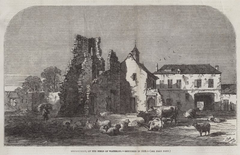 Hougoumont, auf dem Schlachtfeld von Waterloo von Samuel Read