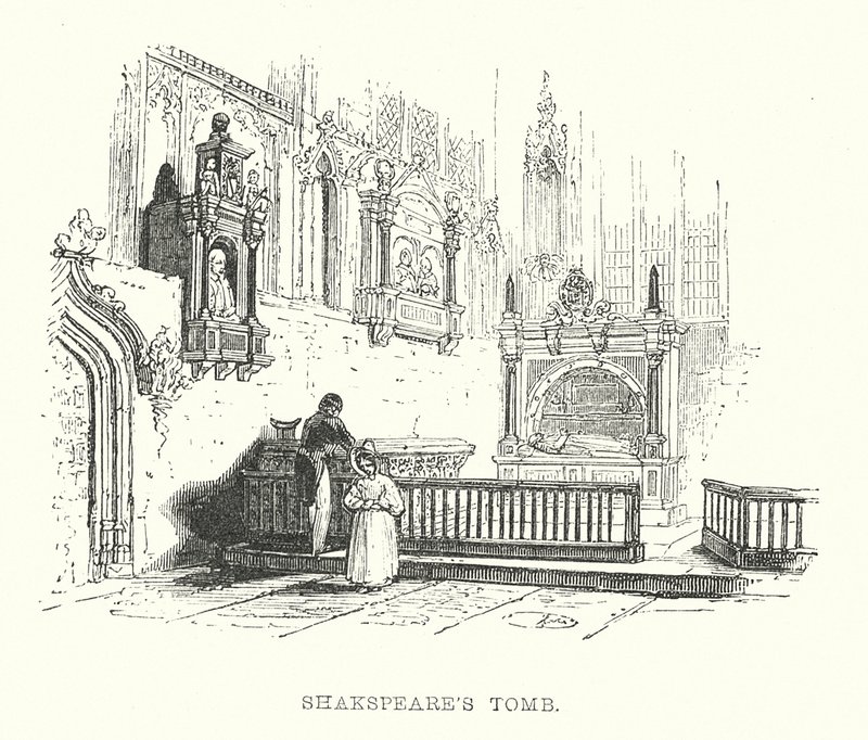 Shakespeares Grabmal von Samuel Williams