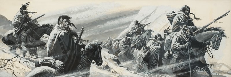 Trek der Nez Perce von Severino Baraldi