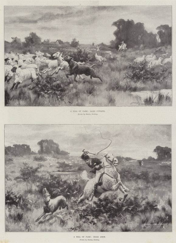 Eine Speisekarte von Stanley Berkeley