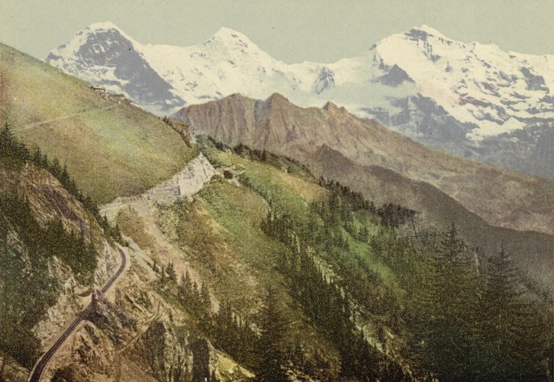 Berner Oberland: Schynige Platte, Bahnlinie von Swiss Photographer