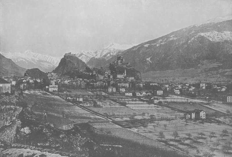Sitten, Gesamtansicht von Swiss Photographer