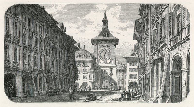 Der Uhrturm, Bern von Swiss School
