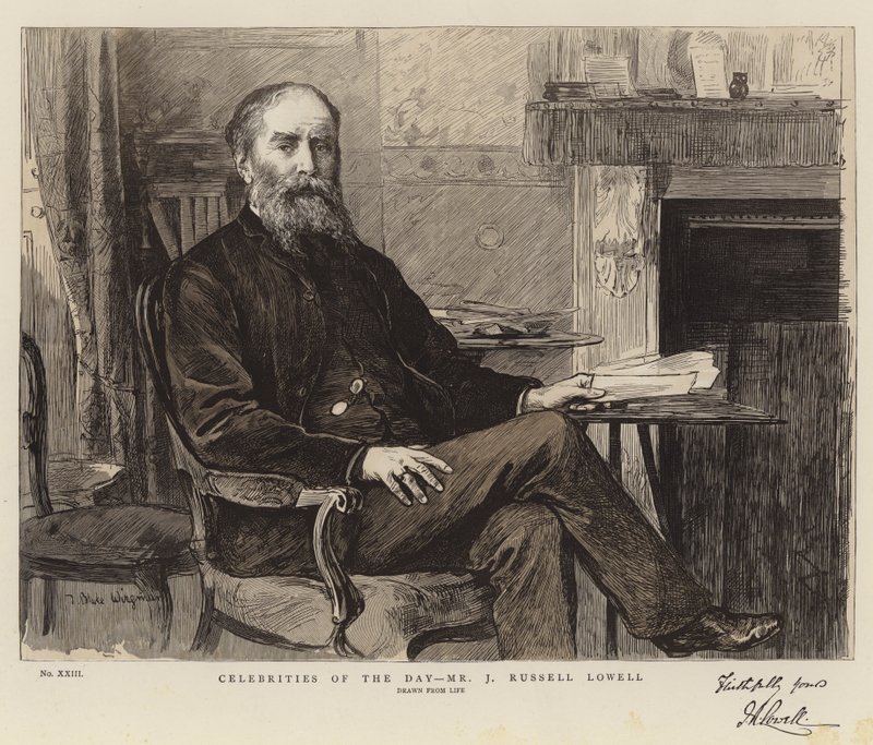 Berühmtheiten des Tages, Mr. J. Russell Lowell von Theodore Blake Wirgman