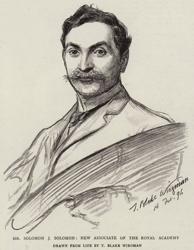 Herr Solomon J Solomon, neues Mitglied der Royal Academy von Theodore Blake Wirgman