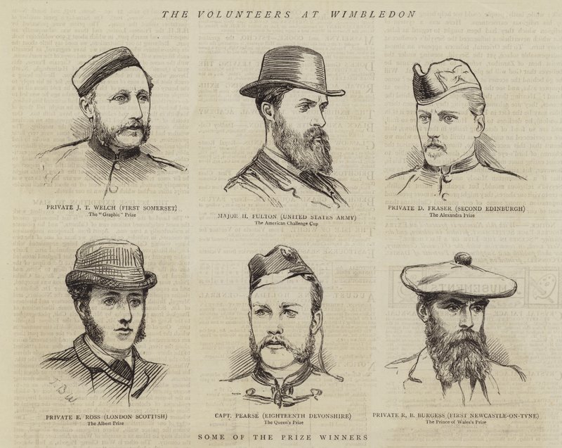 Die Freiwilligen in Wimbledon von Theodore Blake Wirgman