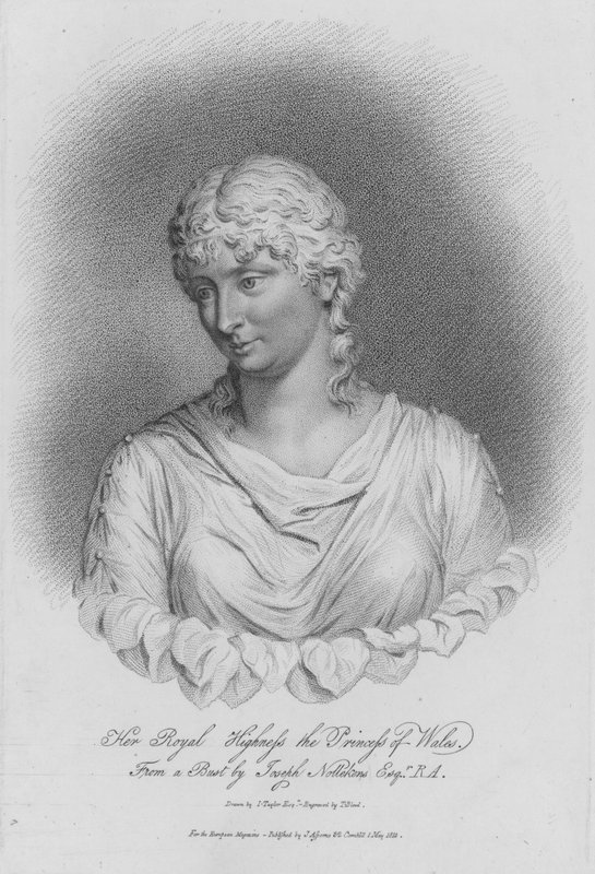 Königin Caroline, Gemahlin von König Georg IV., als Prinzessin von Wales von Thomas Blood