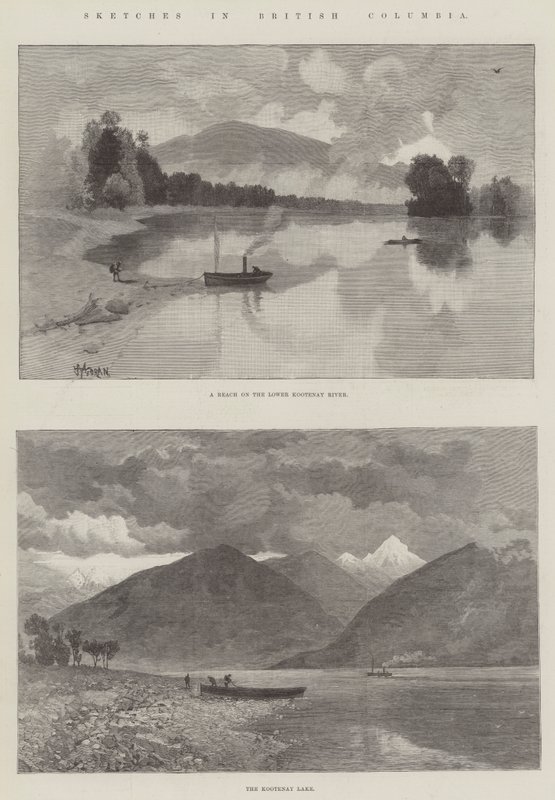 Skizzen in British Columbia von Thomas Moran