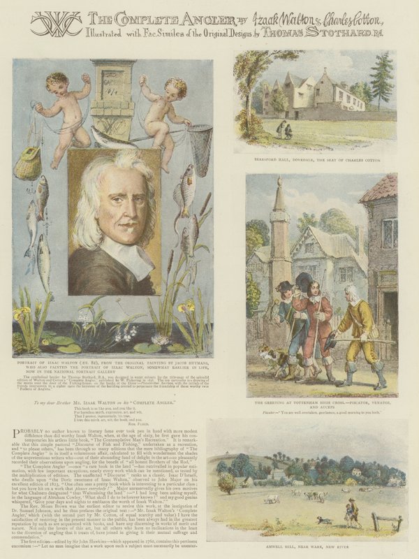 Der vollkommene Angler, von Izaak Walton und Charles Cotton von Thomas Stothard