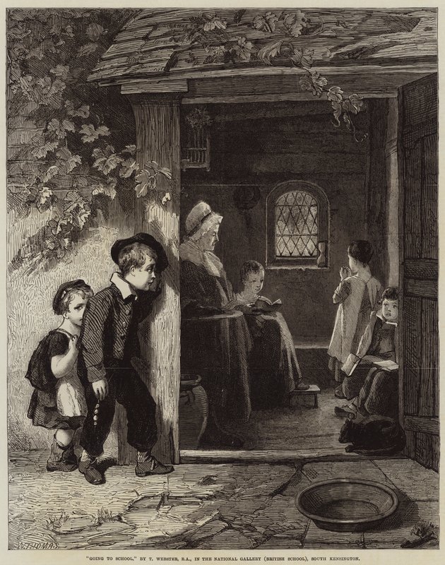 Auf dem Weg zur Schule von Thomas Webster