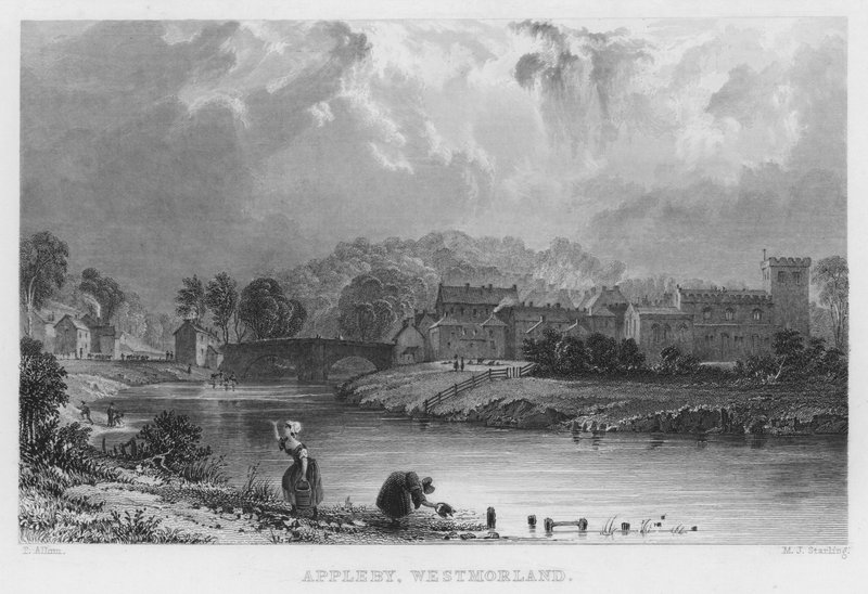 Appleby, Westmorland (Stich) von Thomas (after) Allom
