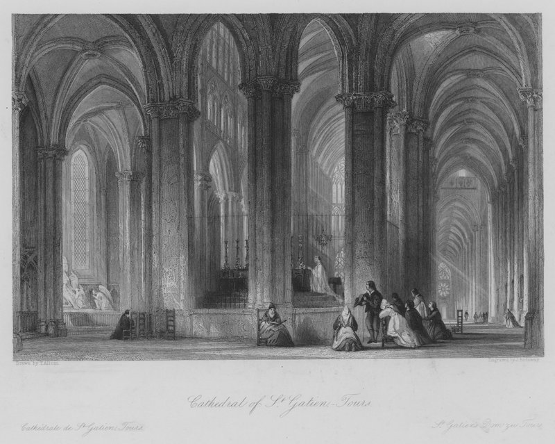Kathedrale von St. Gatien, Tours von Thomas (after) Allom