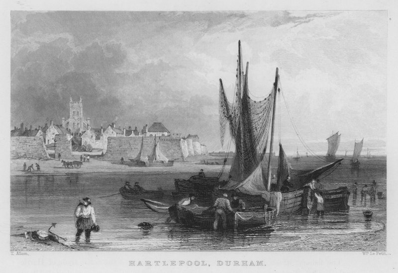 Hartlepool, Durham (Stich) von Thomas (after) Allom