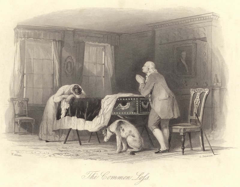 Der gemeinsame Verlust (Gravur) von Thomas (after) Allom