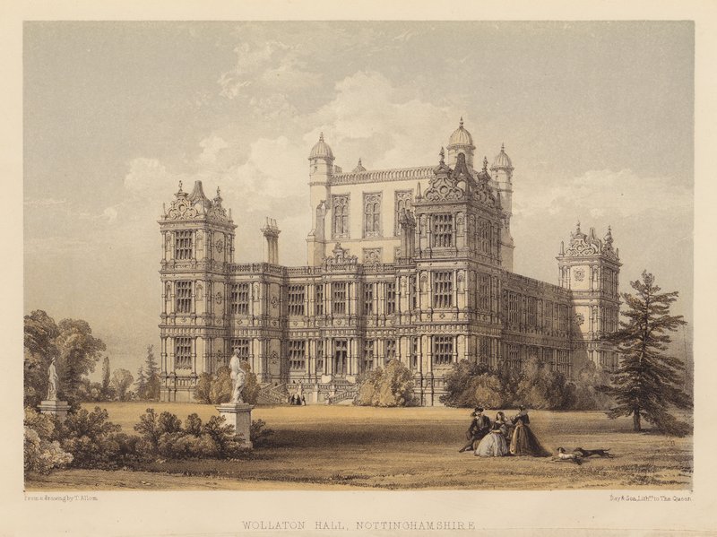 Wollaton Hall, Nottinghamshire von Thomas (after) Allom