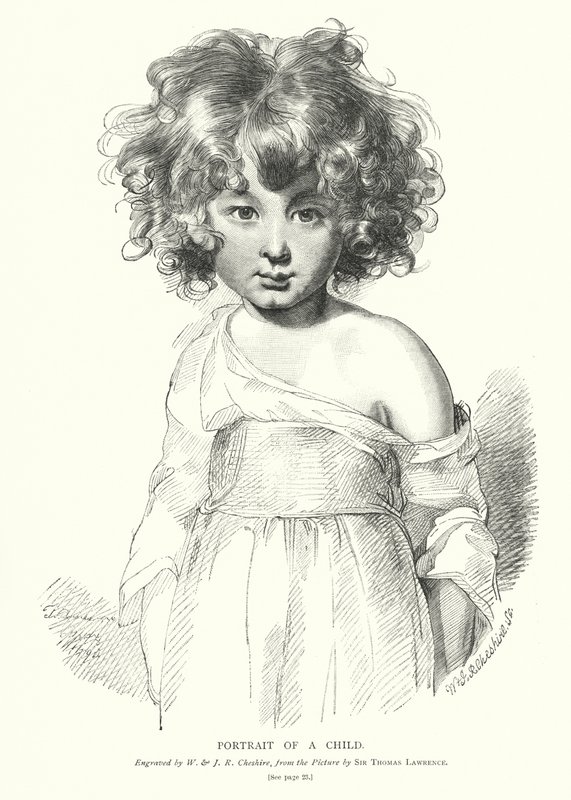 Porträt eines Kindes von Thomas (after) Lawrence