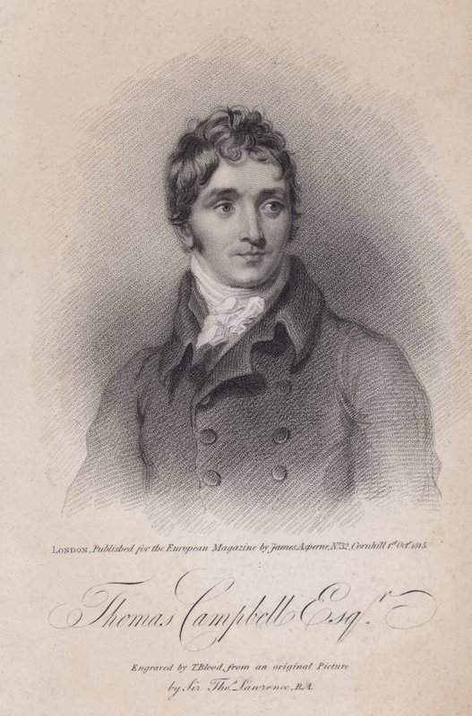 Thomas Campbell, schottischer Dichter von Thomas (after) Lawrence