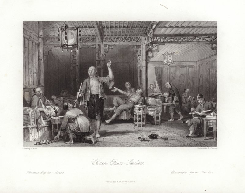 Chinesische Opiumraucher von Thomas Allom