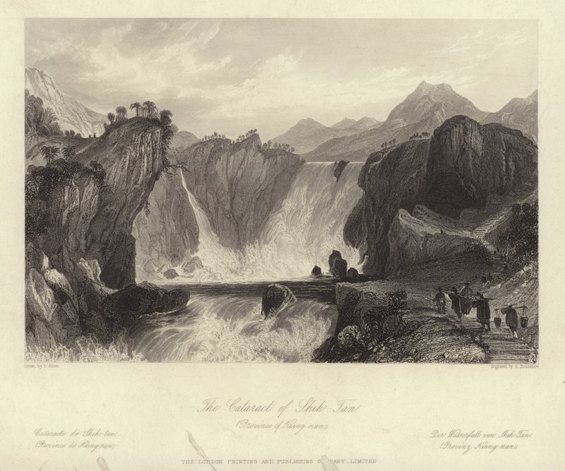 Der Katarakt von Shih Tan von Thomas Allom