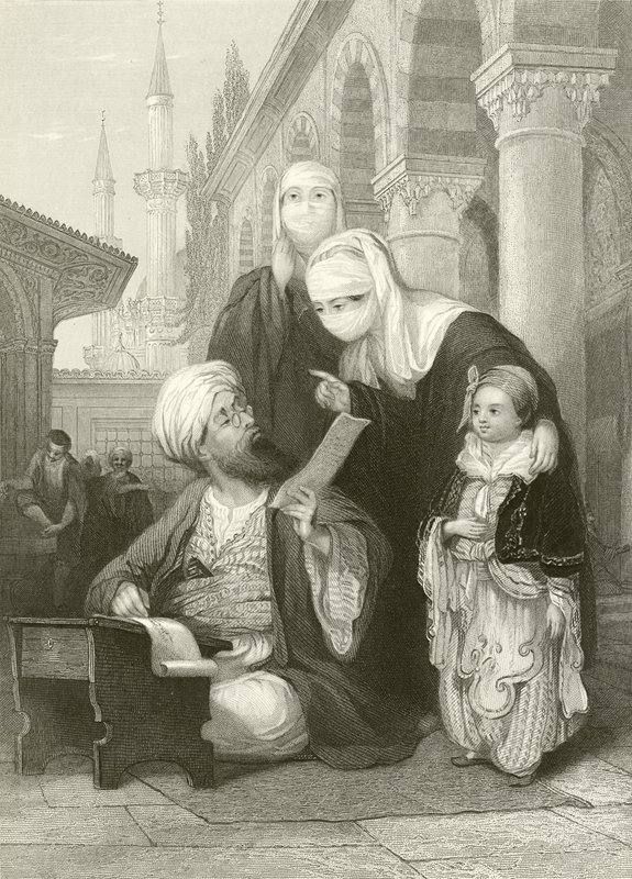 Der türkische Briefschreiber von Thomas Allom