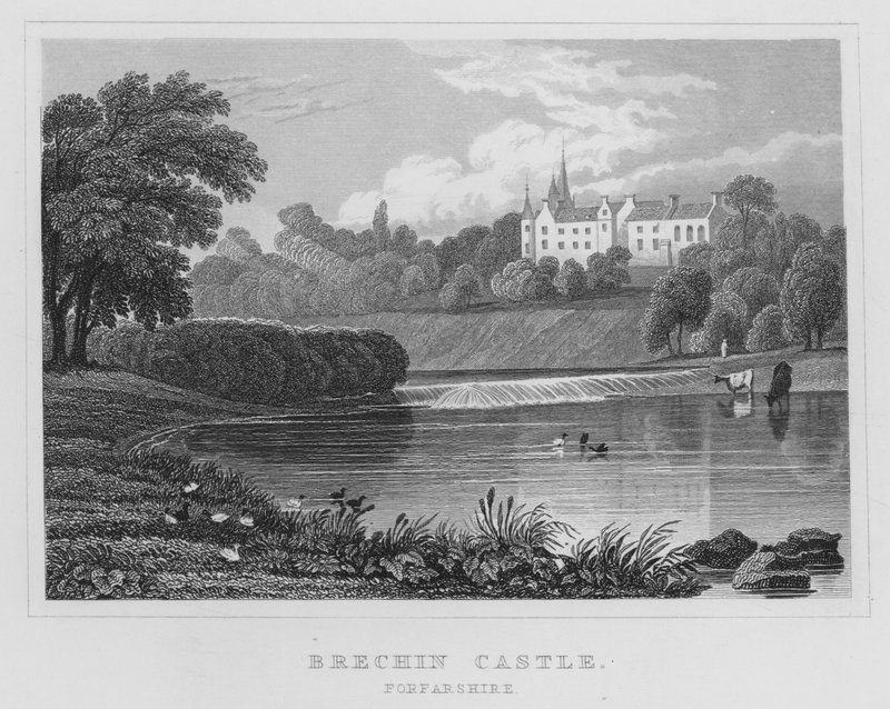Brechin Castle, Forfarshire (Gravur) von Thomas Hosmer Shepherd