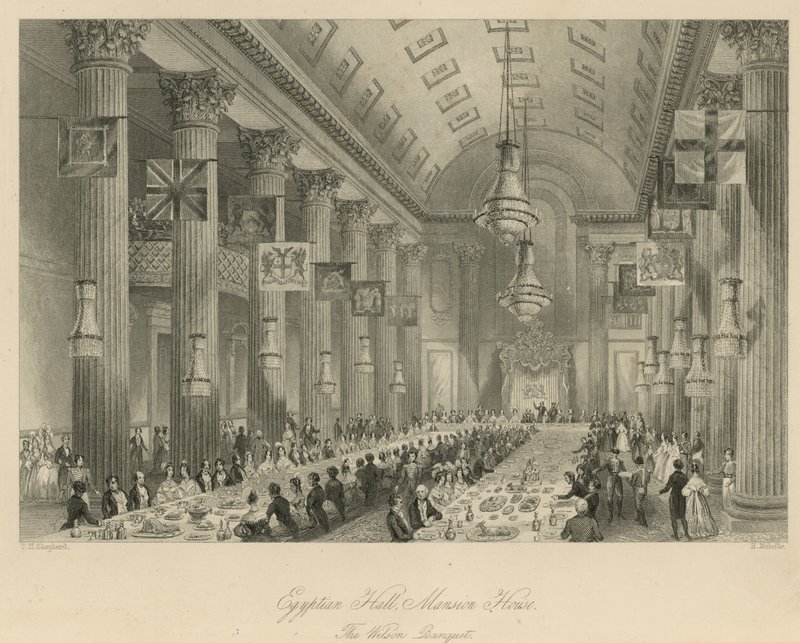Ägyptische Halle, Mansion House von Thomas Hosmer Shepherd