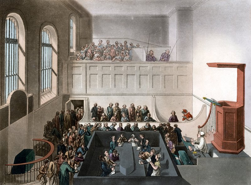 Newgate-Kapelle von Thomas Rowlandson