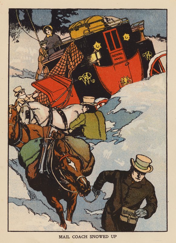 Postkutsche eingeschneit von Thomas Somerfield