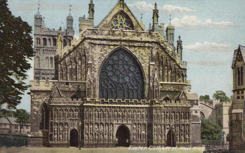 Exeter Kathedrale, Westfront von Unbekannt