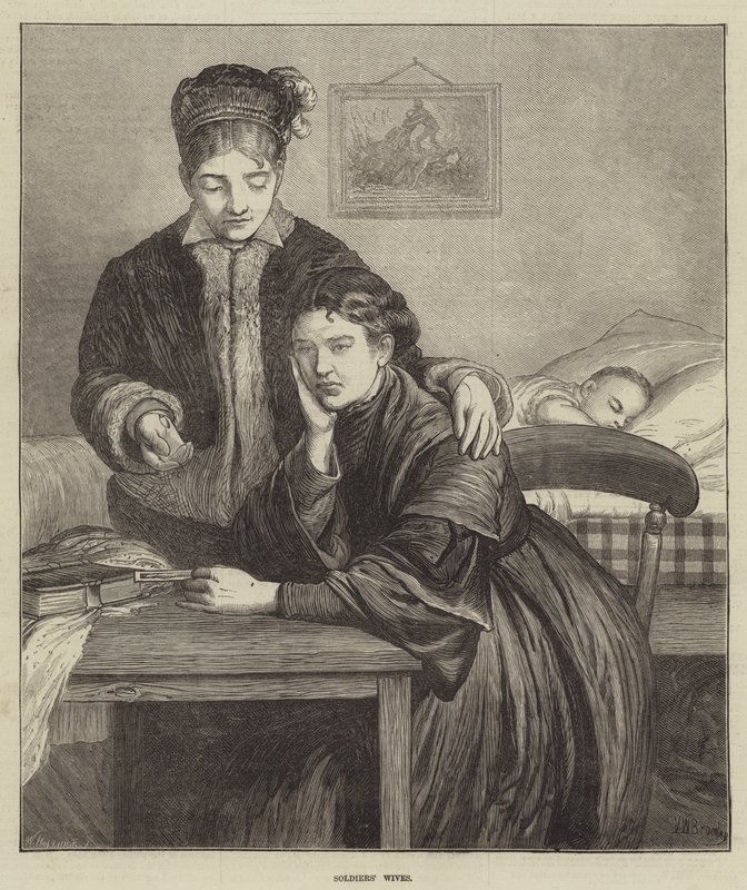 Soldatenfrauen von Valentine Walter Lewis Bromley