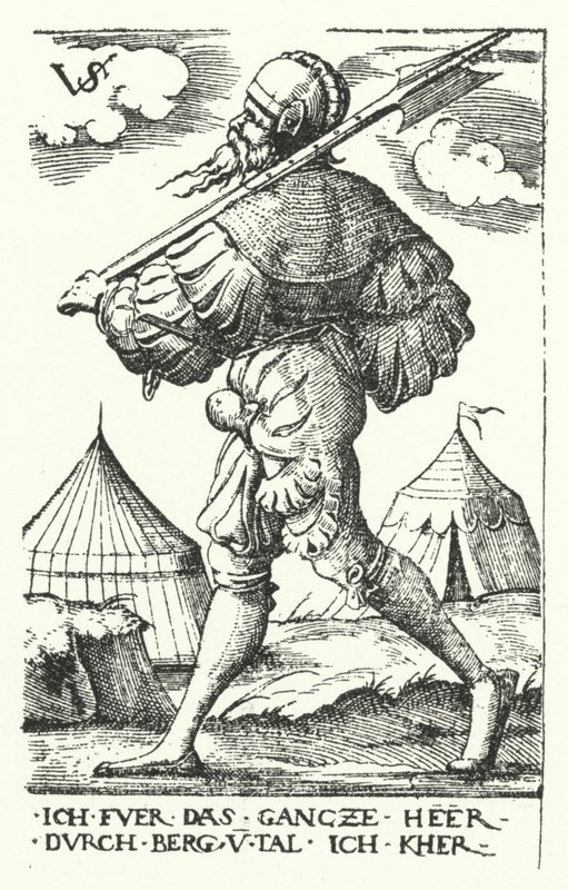Landsknecht von Virgilius the elder Solis