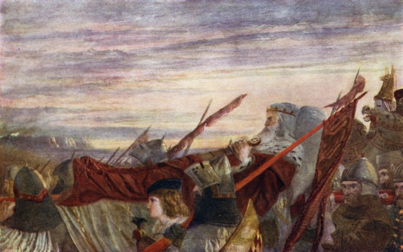 Der letzte Marsch von Edward I von W. Bell Scott