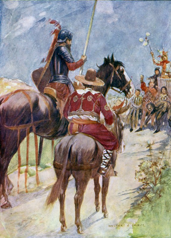 Illustration für Don Quijote von Walter Grieve