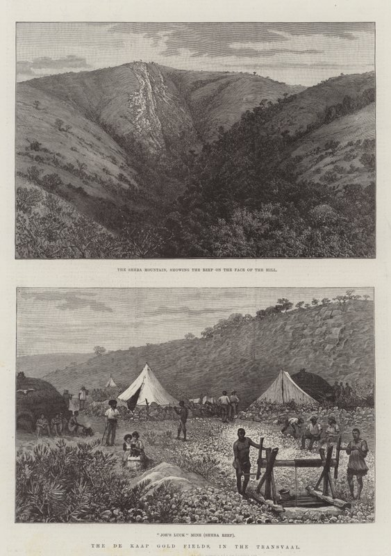 Die De Kaap Goldfelder im Transvaal von Walter Paget