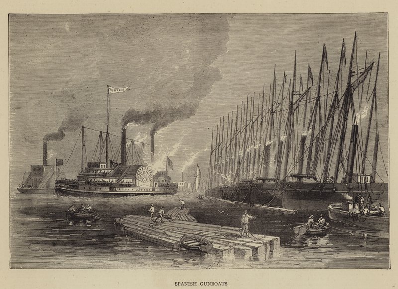 Spanische Kanonenboote von Walter William May