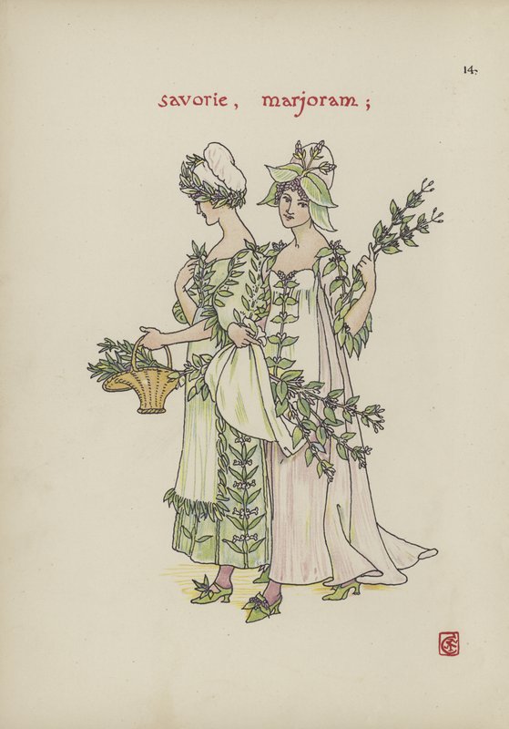 Blumen aus Shakespeares Garten von Walter Crane