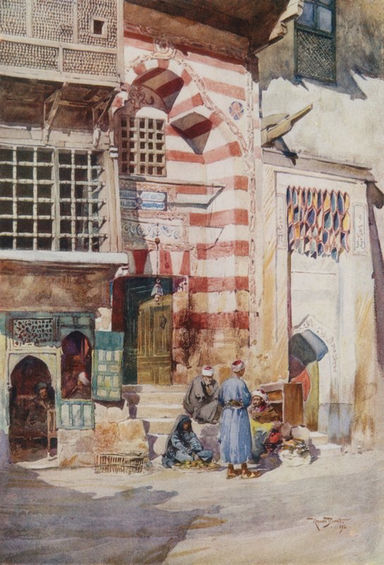 In einer Straße in Kairo von Walter Spencer Stanhope Tyrwhitt