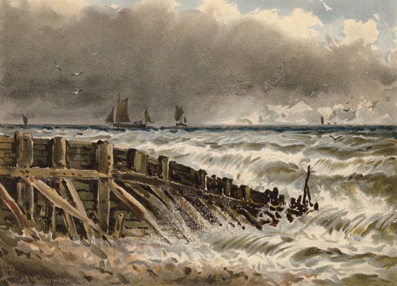 Alte Buhne in Hastings von Walter William May