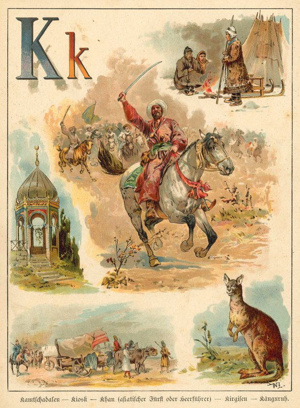 Buchstabe K (Chromolitho) von Walter Zweigle